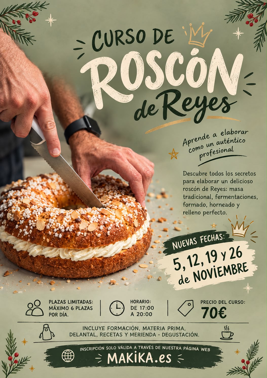 Curso de Roscón de Reyes (Reserva tu plaza por 20€)